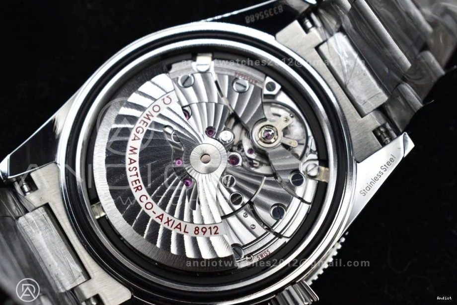 Edition Black 1:1 Clone Best on 300 VSF A8912 Seamaster Heritage Bracelet Dial SS Super 0208